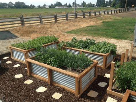 how to build a corrugated metal planter box|diy metal raised garden beds.